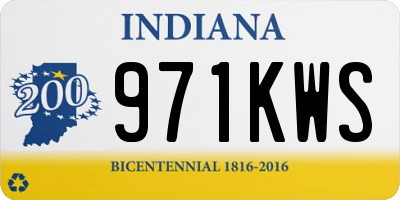 IN license plate 971KWS