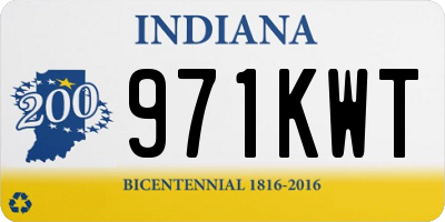 IN license plate 971KWT
