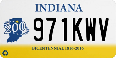 IN license plate 971KWV