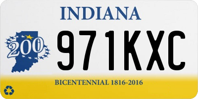 IN license plate 971KXC