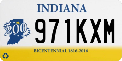 IN license plate 971KXM