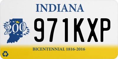 IN license plate 971KXP