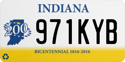 IN license plate 971KYB