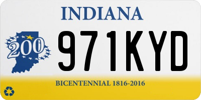 IN license plate 971KYD