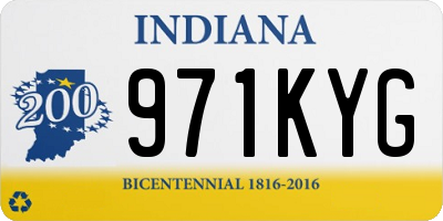 IN license plate 971KYG