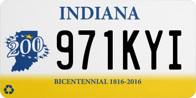 IN license plate 971KYI