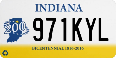 IN license plate 971KYL