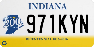 IN license plate 971KYN