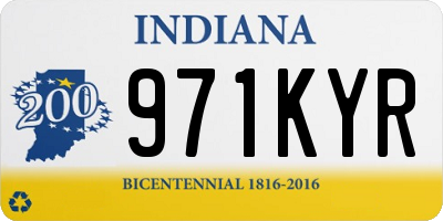IN license plate 971KYR