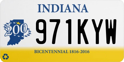 IN license plate 971KYW
