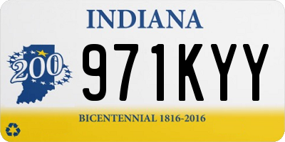 IN license plate 971KYY
