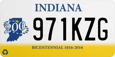 IN license plate 971KZG