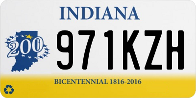 IN license plate 971KZH