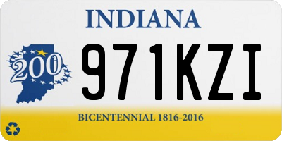 IN license plate 971KZI