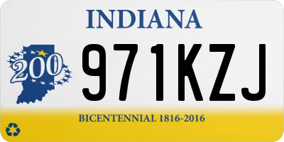 IN license plate 971KZJ