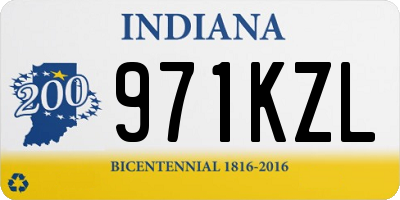 IN license plate 971KZL