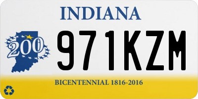 IN license plate 971KZM
