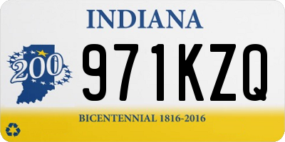 IN license plate 971KZQ