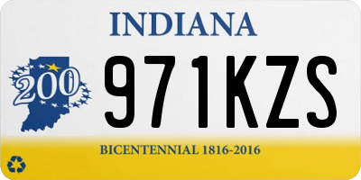 IN license plate 971KZS