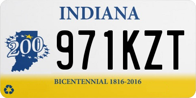 IN license plate 971KZT