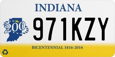IN license plate 971KZY