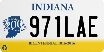 IN license plate 971LAE