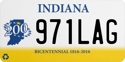 IN license plate 971LAG
