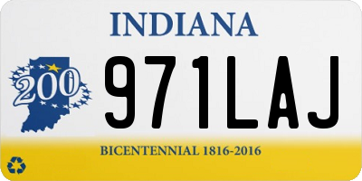 IN license plate 971LAJ