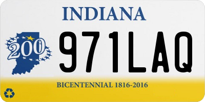 IN license plate 971LAQ