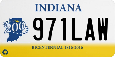 IN license plate 971LAW