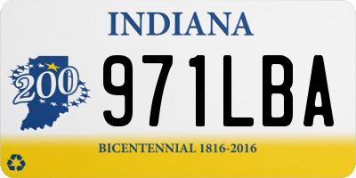 IN license plate 971LBA