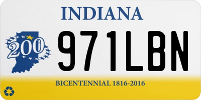 IN license plate 971LBN