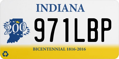 IN license plate 971LBP