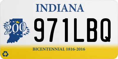 IN license plate 971LBQ