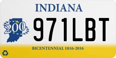 IN license plate 971LBT