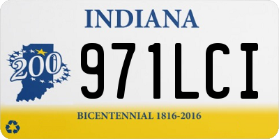 IN license plate 971LCI