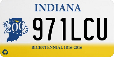 IN license plate 971LCU