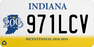 IN license plate 971LCV