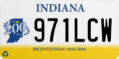 IN license plate 971LCW