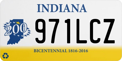 IN license plate 971LCZ
