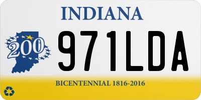 IN license plate 971LDA