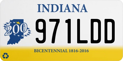 IN license plate 971LDD
