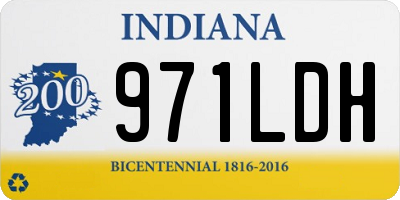 IN license plate 971LDH