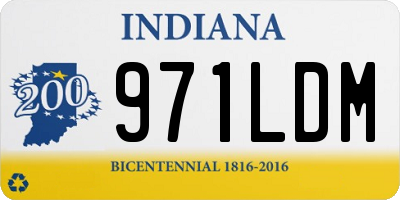 IN license plate 971LDM