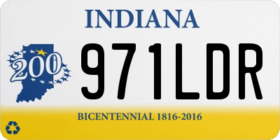 IN license plate 971LDR