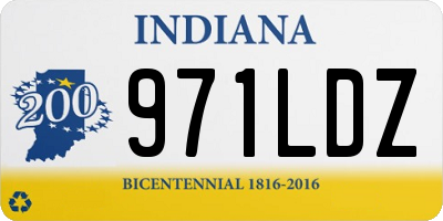 IN license plate 971LDZ