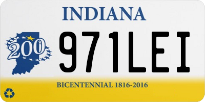 IN license plate 971LEI