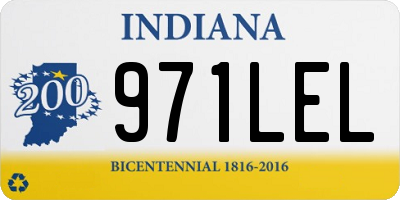 IN license plate 971LEL
