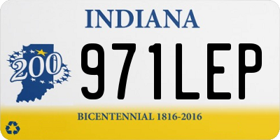 IN license plate 971LEP