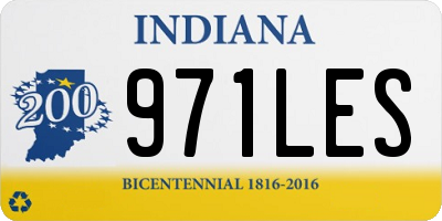 IN license plate 971LES